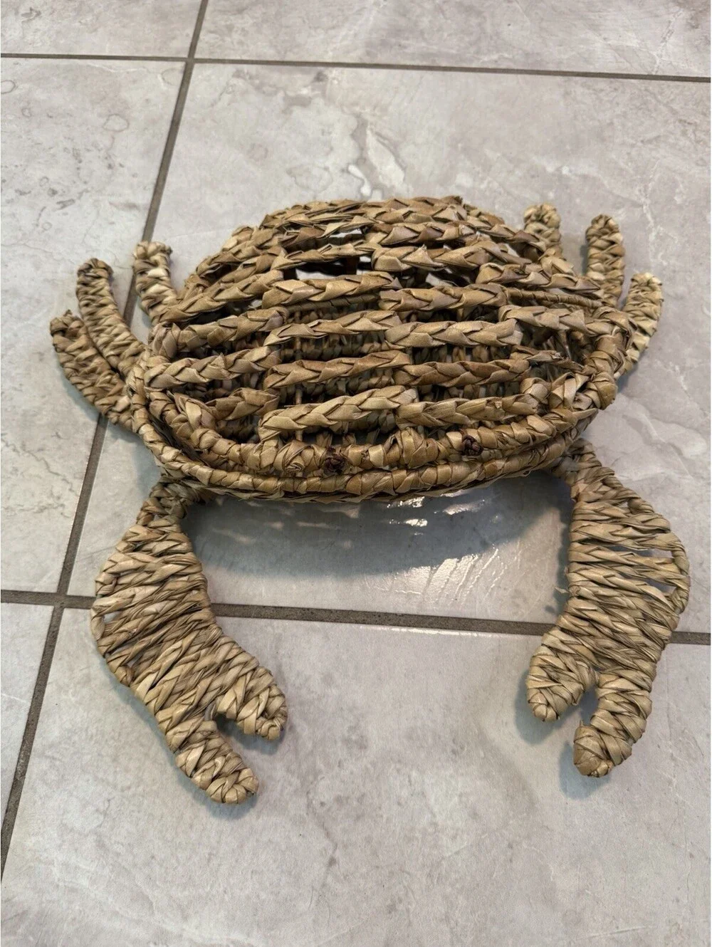 Crab Shaped Woven Basket